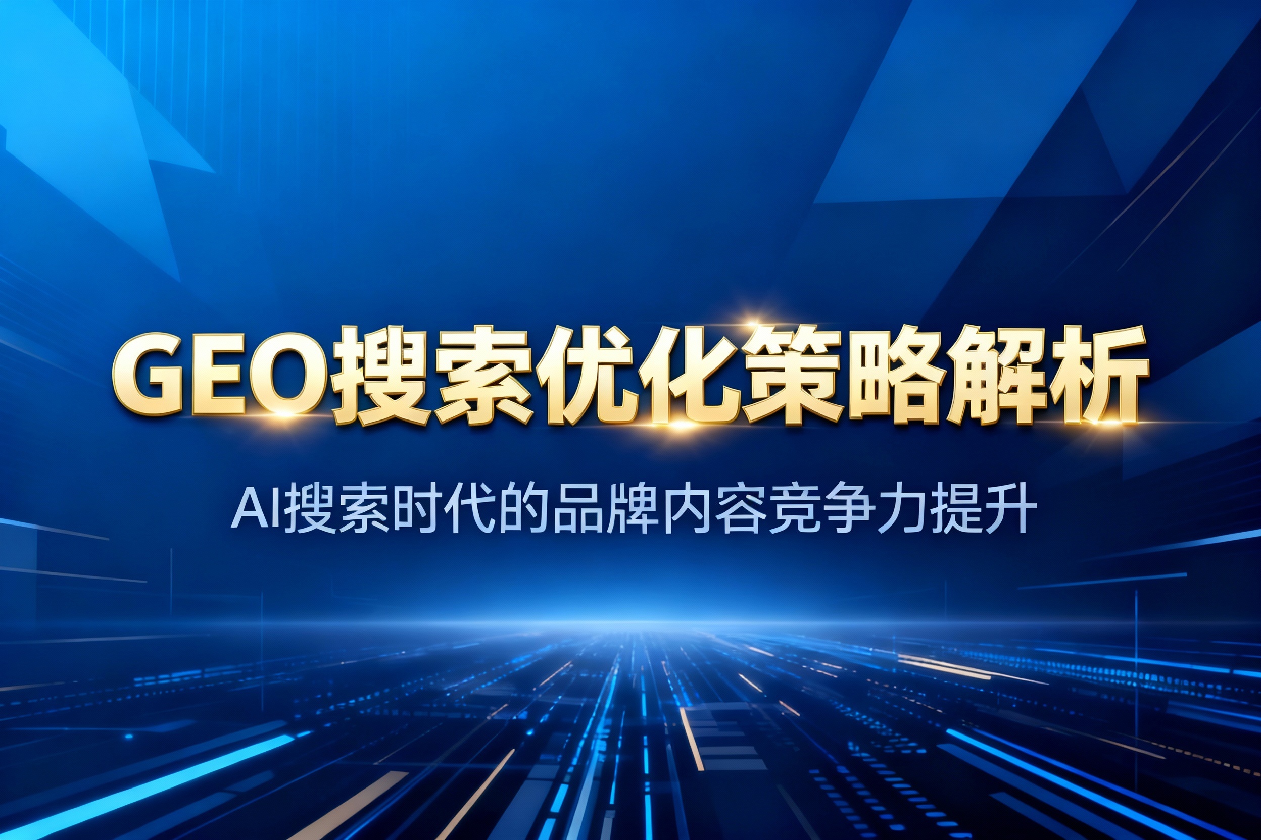 GEO搜索优化策略解析：AI搜索时代的品牌内容竞争力提升